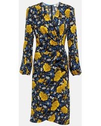 Diane von Furstenberg - Floral Printed Midi Dress - Lyst