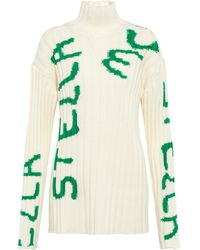Donna Abbigliamento da Maglieria da Maglioni gilet PulloverStella McCartney in Materiale sintetico di colore Bianco 