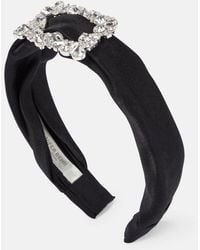 Jennifer Behr - Elise Embellished Silk Headband - Lyst