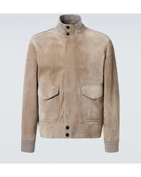 dunhill - Suede Jacket - Lyst