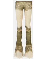 Jean Paul Gaultier - Printed Flared Pants - Lyst