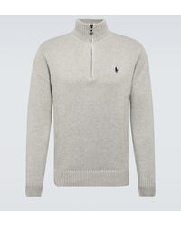 Polo Ralph Lauren - Quarter-zip Cotton Sweater - Lyst