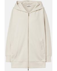 Max Mara - Max Mara Verbano Cotton Jersey Zip-Up Hoodie - Lyst