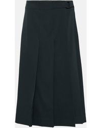 Lemaire - Pleated Wool Wrap Skirt - Lyst