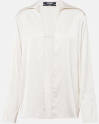 Jacquemus - La Chemise Notte Satin Top - Lyst