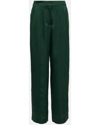 Jonathan Simkhai - Weite Hose Kyra Aus Satin - Lyst