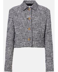 Versace - Wool-Blend Boucle Jacket - Lyst