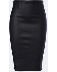 Stouls - Gilda Leather Midi Skirt - Lyst