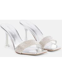 Magda Butrym - Embellished Leather-trimmed Pvc Mules - Lyst