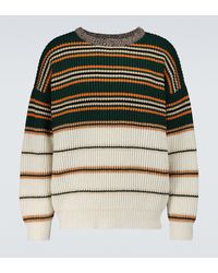 Loewe Synthetic Striped Furry Sweater 