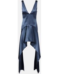 JW Anderson - Vestido Corto Asimetrico Drapeado - Lyst