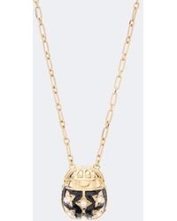 La DoubleJ - Lady Scarab Embellished Necklace - Lyst