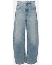 FRAME - High-Rise Barrel Jeans - Lyst