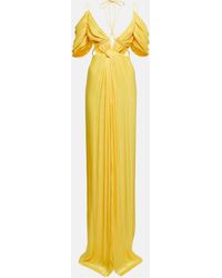 Costarellos - Thalia Gathered Off-shoulder Gown - Lyst