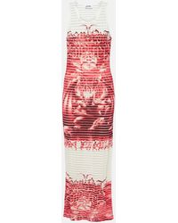 Jean Paul Gaultier - Striped Printed Cotton-blend Jersey Maxi Dress - Lyst