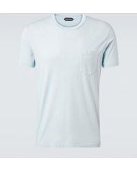 Tom Ford - Cotton And Silk Jersey T-Shirt - Lyst