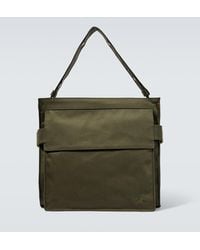Burberry - Messenger Bag aus Canvas mit Leder - Lyst