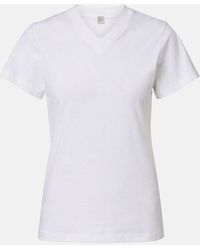 TOTEME - Cotton Jersey T-Shirt - Lyst