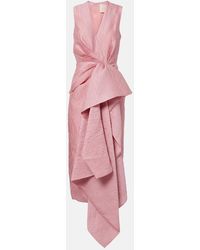 ROKSANDA - Draped Midi Dress - Lyst