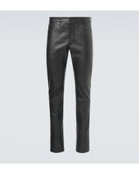 Tom Ford - Leather Slim Pants - Lyst