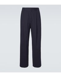 The Row - Tibor Gabardine Wide-Leg Pants - Lyst