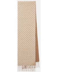 Prada - Symbole Wool And Cashmere Scarf - Lyst
