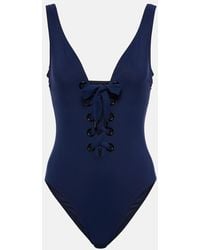 Karla Colletto - Lucy Lace-Up Swimsuit - Lyst