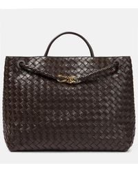 Bottega Veneta - Andiamo Large Intrecciato Leather Tote - Lyst