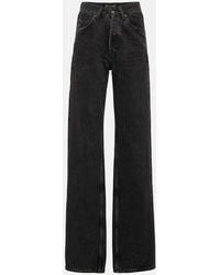 Saint Laurent - High-Rise Wide-Leg Jeans - Lyst