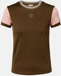 Loewe - Stretch-Cotton Anagram T-Shirt - Lyst