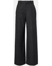 Frankie Shop - Brickell Plaid Wide-Leg Pants - Lyst