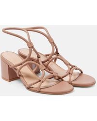 Gianvito Rossi - Cage 60 Leather Sandals - Lyst