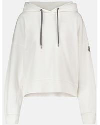 Moncler - Cotton-Blend Hoodie - Lyst