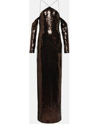 ‎Taller Marmo - Robe longue Moonstruck a sequins - Lyst