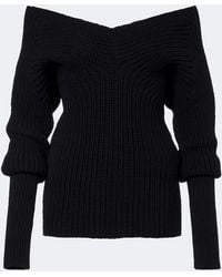Lemaire - Ribbed-Knit Wool Sweater - Lyst