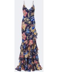 Etro - Floral Ruffled Gown - Lyst