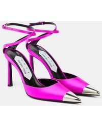 Area - Amazona Slingback Leather Pumps - Lyst
