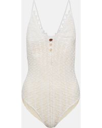 Missoni - Patterned Knit Swimsuit - Lyst