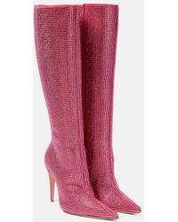 Magda Butrym - Embellished Leather Knee-High Boots - Lyst