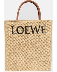 Loewe - Standard A4 Tote Bag, Natural - Lyst