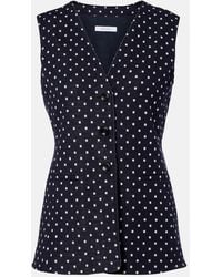 Max Mara - Polka-Dot Jersey Vest - Lyst