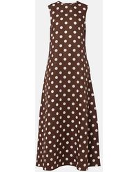 Asceno - Tallin Linen And Cotton Maxi Dress - Lyst