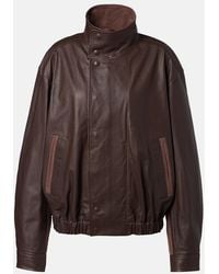 Lemaire - Leather Blouson Jacket - Lyst