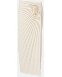 Roberto Cavalli - Pleated Midi Skirt - Lyst