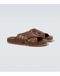 Bottega Veneta - Tarik Intrecciato Leather Sandals - Lyst