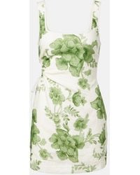 SIR. - Gardella Cutout Floral Linen Minidress - Lyst