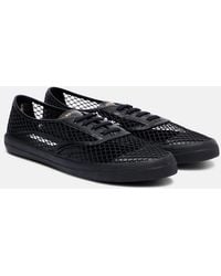 Aquazzura - Minimalist Mesh Leather-Trimmed Sneakers - Lyst
