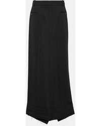 Balenciaga - Mid-rise Wool Maxi Skirt - Lyst