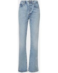 FRAME - The Vertical High-Rise Straight Jeans - Lyst