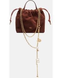 Chloé - Icons Small Suede Bucket Bag - Lyst